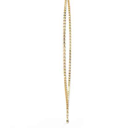The Waterfall Diamond Lariat Necklace In Gold- 4.52 Ct