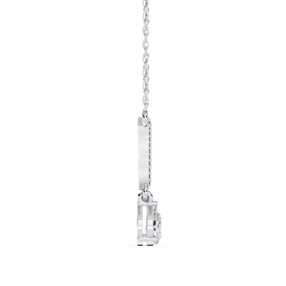 The Classic V Diamond Drop Necklace In Gold- 0.48Ct