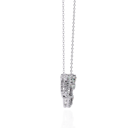 Intertwined Radiance Diamond Gold Pendant Necklace - 0.73 Ct