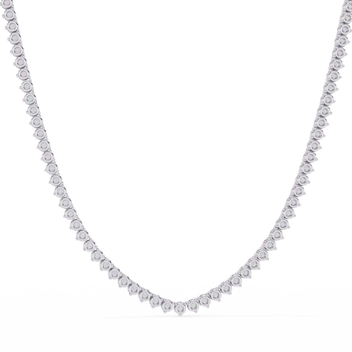Eternal Radiance Tennis Necklace in Gold (5.70 CTW) Round Brilliant-Cut Diamonds
