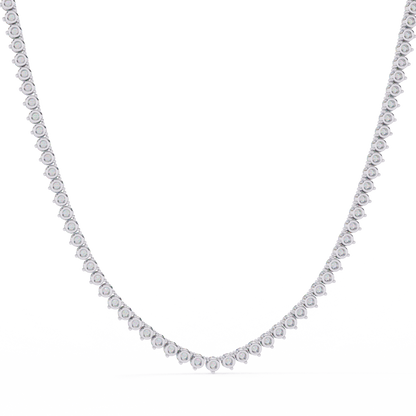 Eternal Radiance Tennis Necklace in Gold (5.70 CTW) Round Brilliant-Cut Diamonds