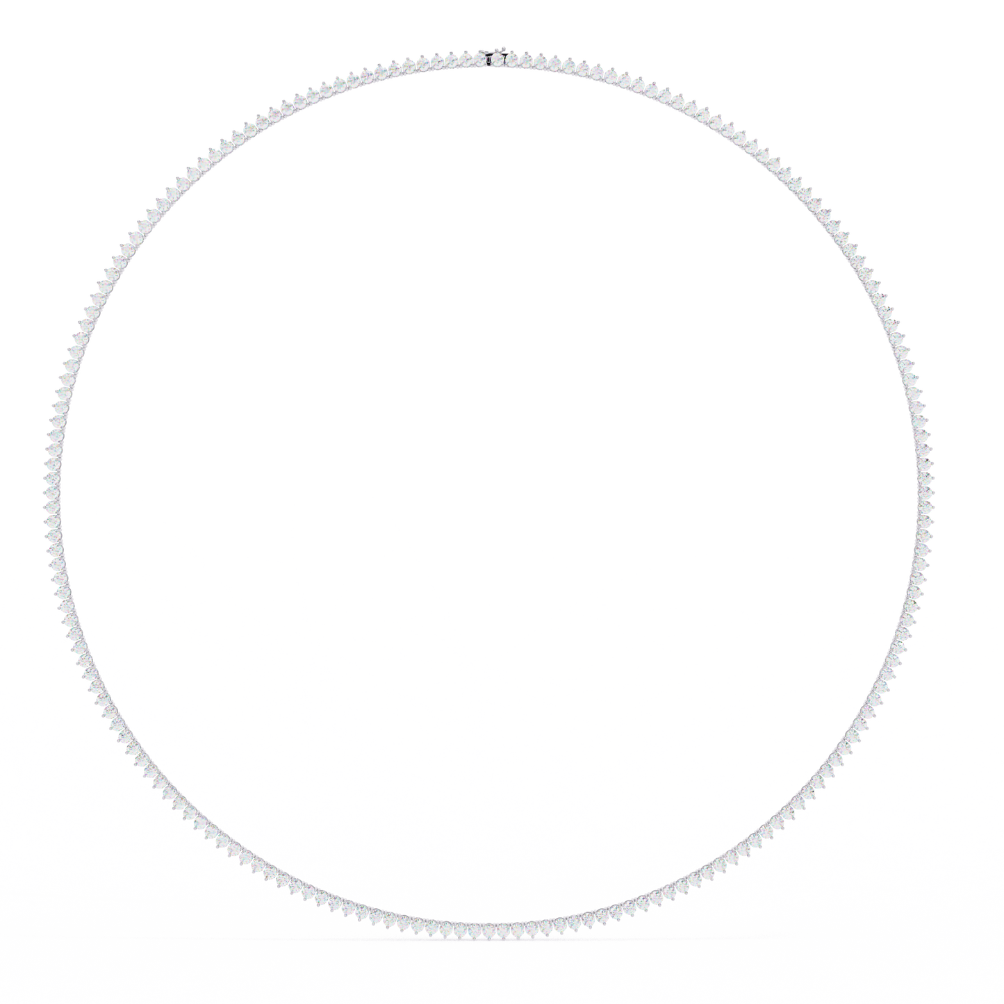 Eternal Radiance Tennis Necklace in Gold (5.70 CTW) Round Brilliant-Cut Diamonds