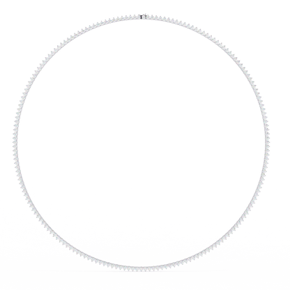 Eternal Radiance Tennis Necklace in Gold (5.70 CTW) Round Brilliant-Cut Diamonds