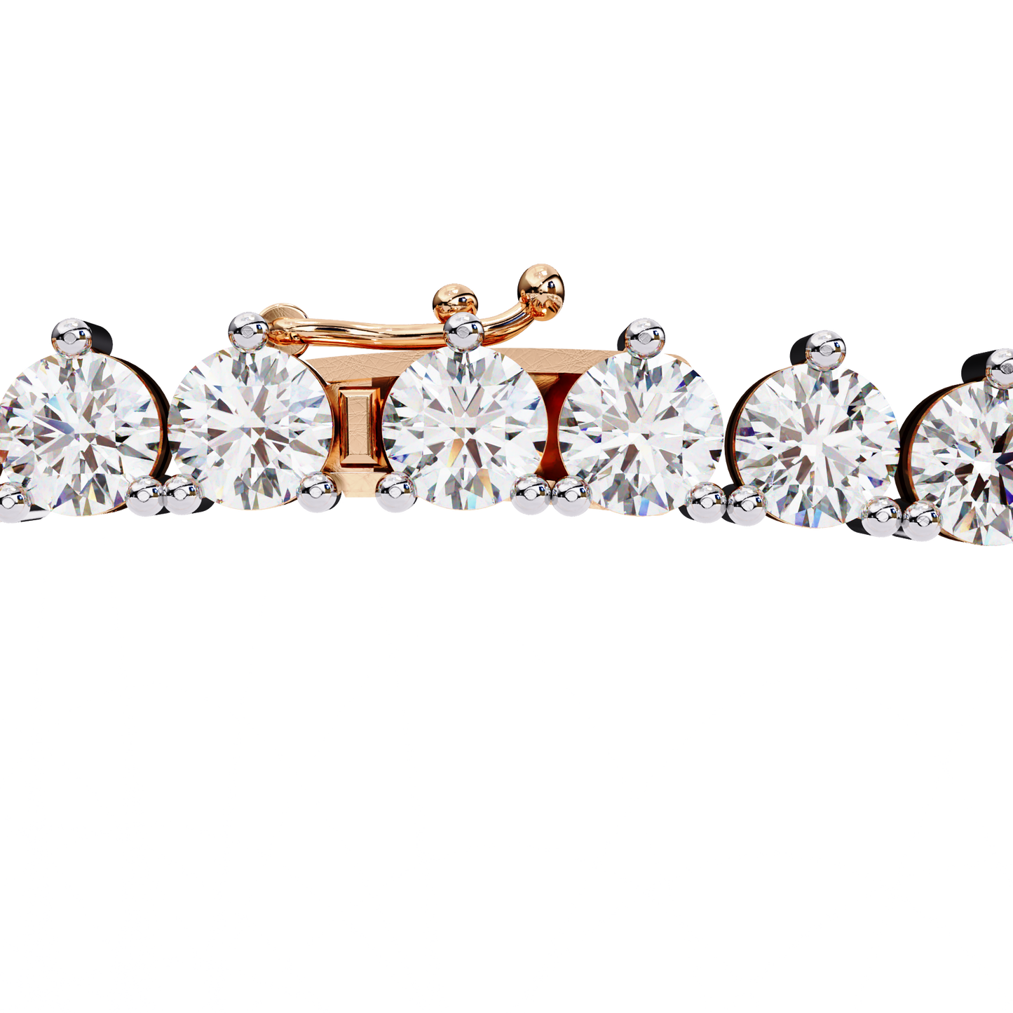Eternal Radiance Tennis Necklace in Gold (5.70 CTW) Round Brilliant-Cut Diamonds