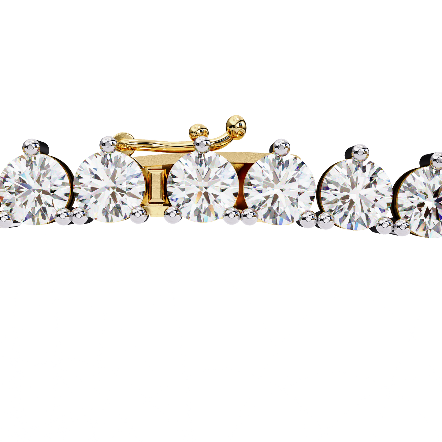 Eternal Radiance Tennis Necklace in Gold (5.70 CTW) Round Brilliant-Cut Diamonds