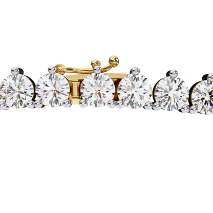 Eternal Radiance Tennis Necklace in Gold (5.70 CTW) Round Brilliant-Cut Diamonds