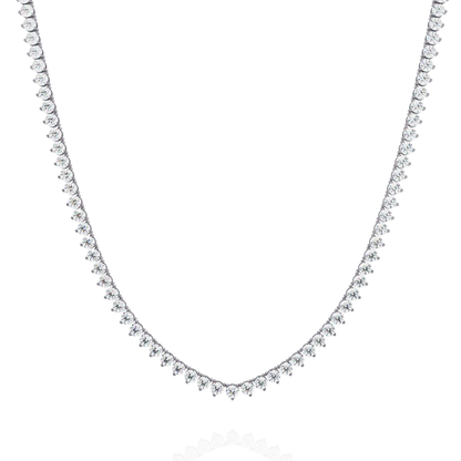 Eternal Radiance Tennis Necklace in Gold (5.70 CTW) Round Brilliant-Cut Diamonds