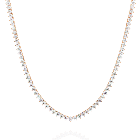 Eternal Radiance Tennis Necklace in Gold (5.70 CTW) Round Brilliant-Cut Diamonds