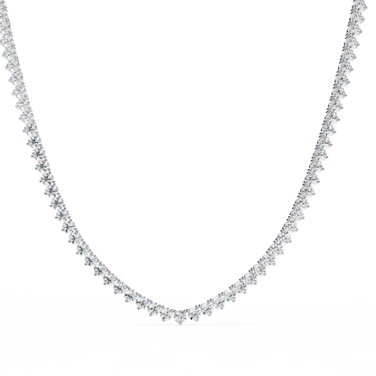 Eternal Radiance Tennis Necklace in Gold (5.70 CTW) Round Brilliant-Cut Diamonds