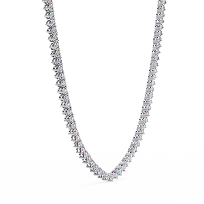 Eternal Radiance Tennis Necklace in Gold (5.70 CTW) Round Brilliant-Cut Diamonds