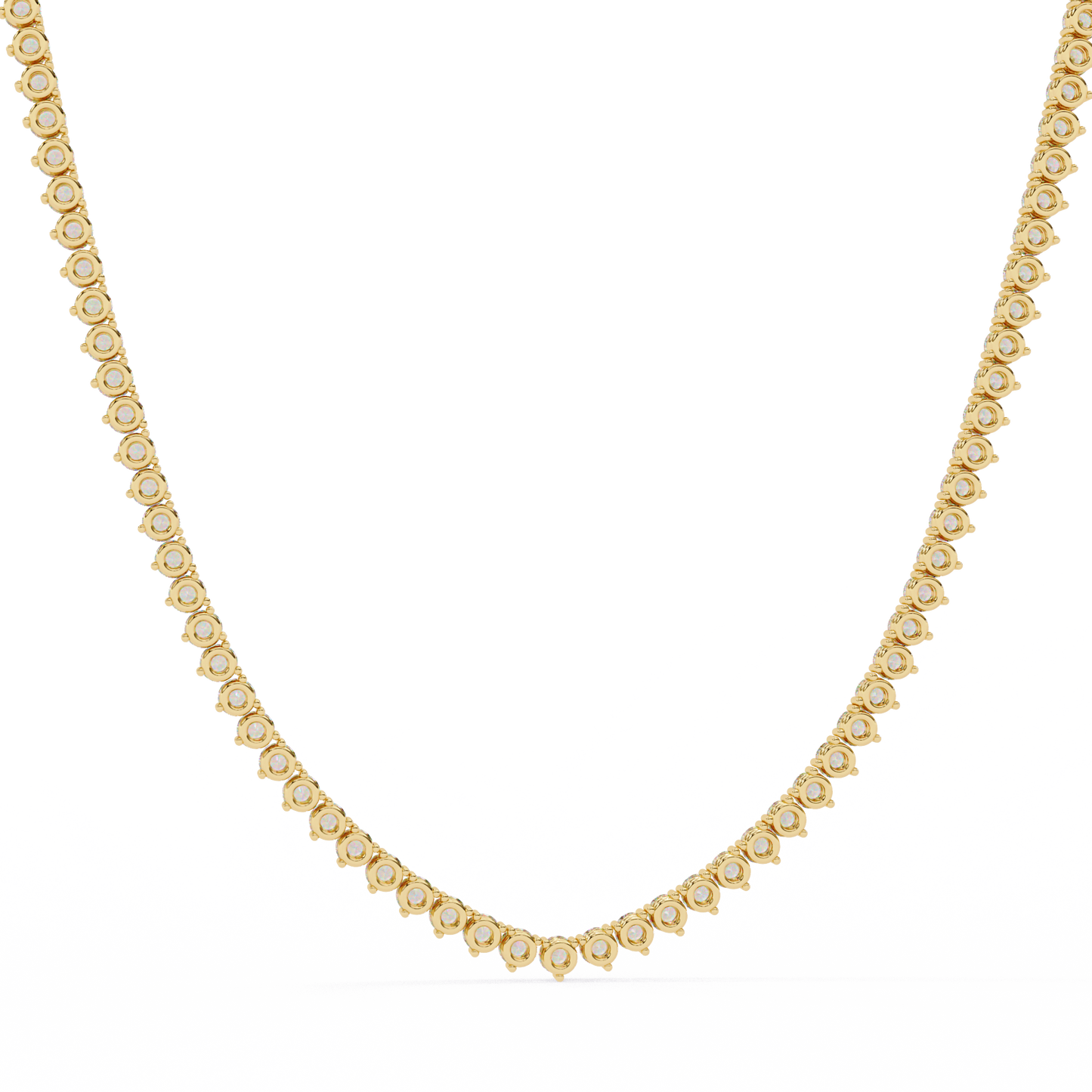 Eternal Radiance Tennis Necklace in Gold (5.70 CTW) Round Brilliant-Cut Diamonds