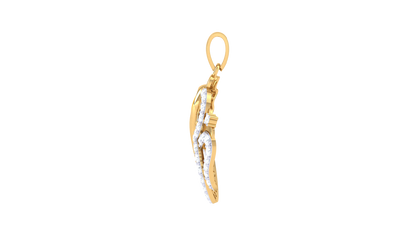Om Ganesha Radiance Pendant In Gold – 0.29 Ct Dazzling Diamond