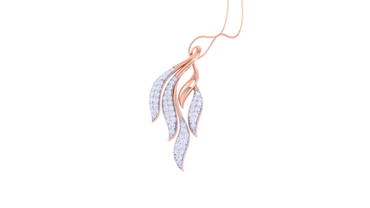 Linear Luxe Pendent With Diamond In Gold - 0.52 Ct