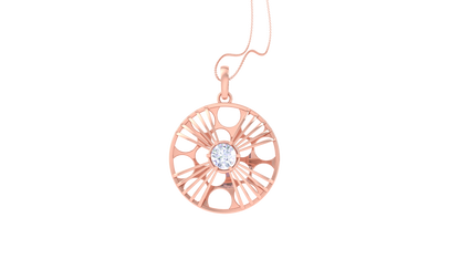 Celestial Radiance Pendant In Gold - 0.59 Ct Diamond