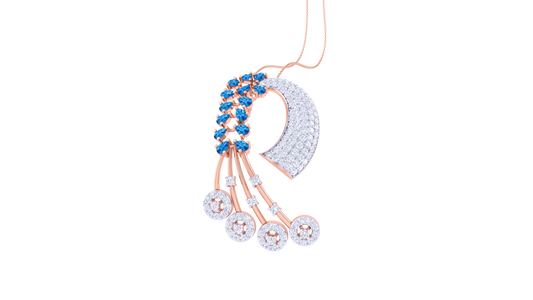 Twilight Cascade Diamond Pendent - 1.14 Ct