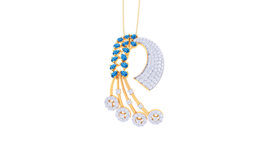 Twilight Cascade Diamond Pendent - 1.14 Ct