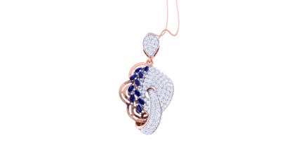 Sparkling Glory Pendent In Gold - 1.20 Ct Brilliant Cut Round diamonds With Timeless Luxury