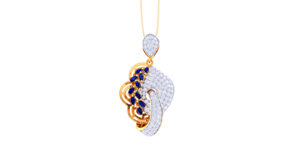 Sparkling Glory Pendent In Gold - 1.20 Ct Brilliant Cut Round diamonds With Timeless Luxury