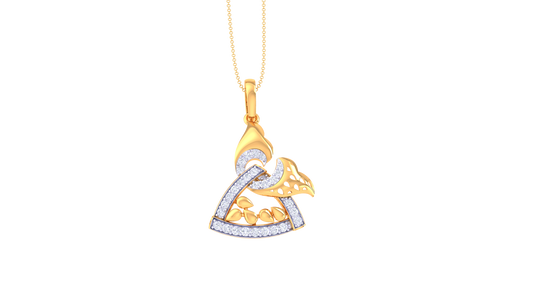 Dolphin Delight Diamond Pendent - 0.30 Ct
