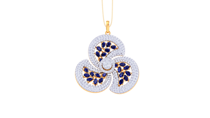 3.09 Ct - Moonlit Petals Diamond Pendent