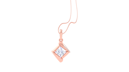The Prism Solitaire Pendant In Gold – 0.59 Ct Diamond