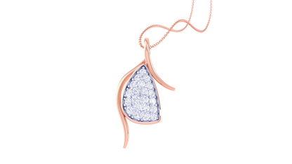 0.24 Ct - Radiant Embrace Diamond Pendant in Gold