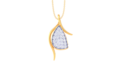 0.24 Ct - Radiant Embrace Diamond Pendant in Gold
