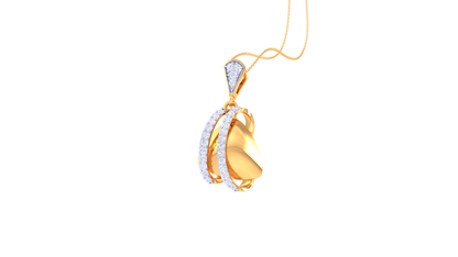 0.24 Ct Diamond-Accented Heart Pendant In Gold