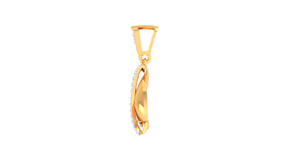 0.24 Ct Diamond-Accented Heart Pendant In Gold