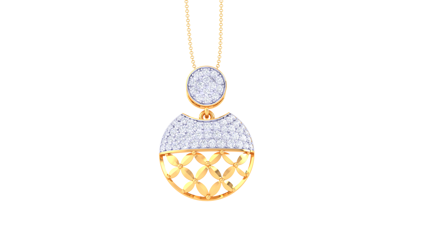 Dewdrop Dazzle Diamond Pendent - 0.62 Ct