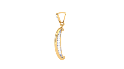 Marquise Illusion Pendant In Gold – 0.37 Ct Dazzling Diamonds