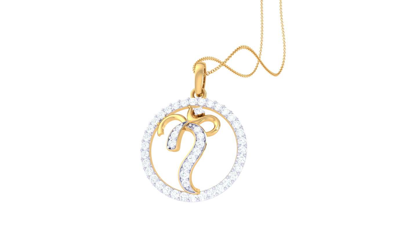 Aries Zodiac Diamond Pendant In Gold – 0.29 Ct Celestial Sparkle