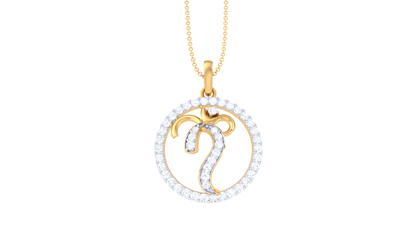 Aries Zodiac Diamond Pendant In Gold – 0.29 Ct Celestial Sparkle