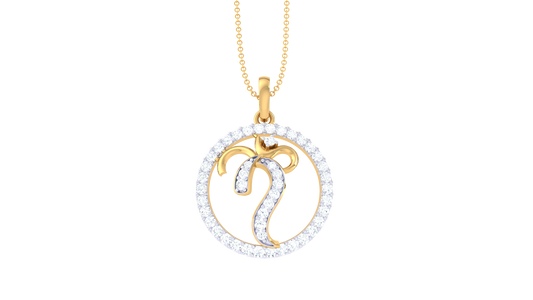 Aries Zodiac Diamond Pendant In Gold – 0.29 Ct Celestial Sparkle