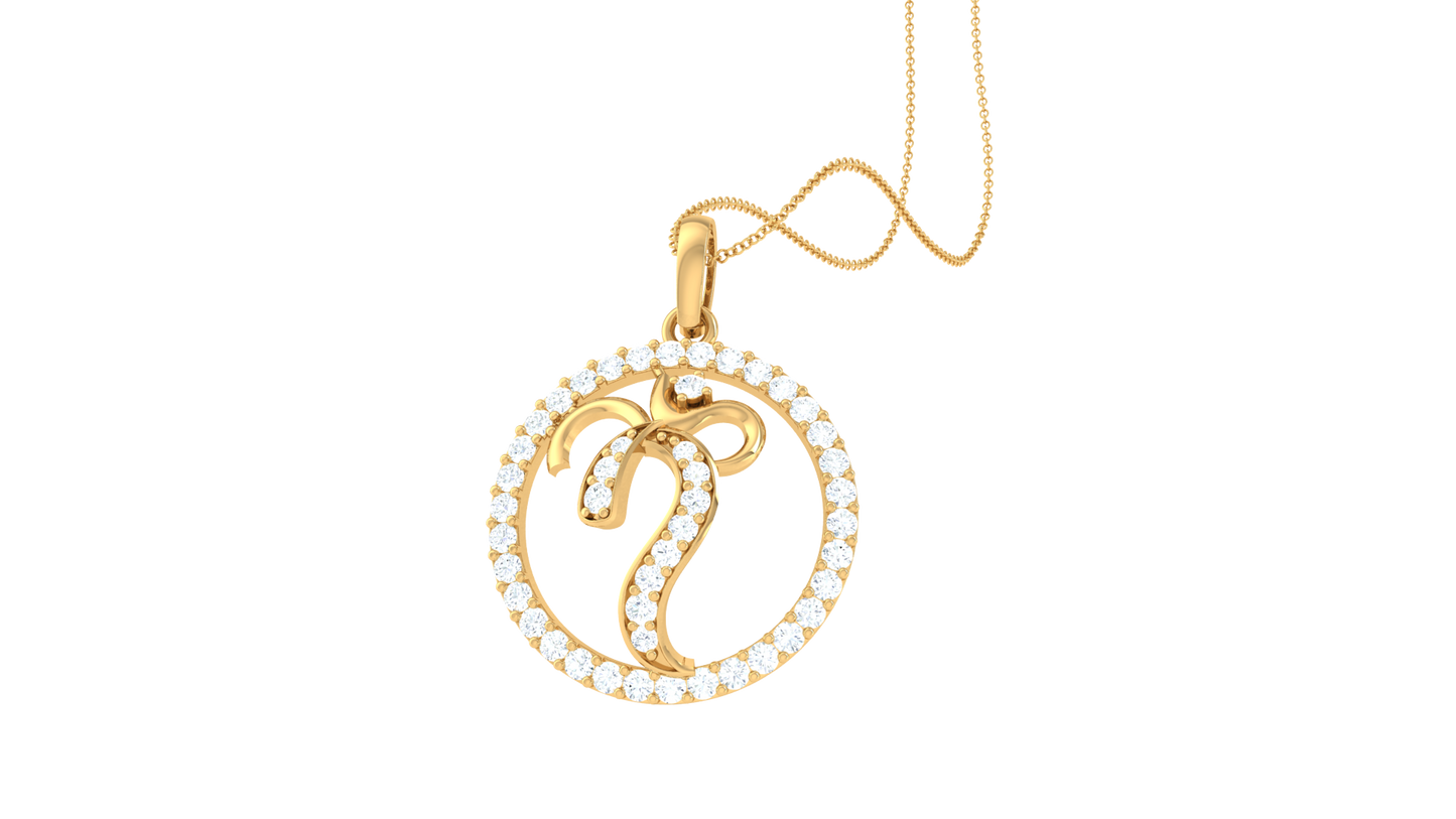 Aries Zodiac Diamond Pendant In Gold – 0.29 Ct Celestial Sparkle