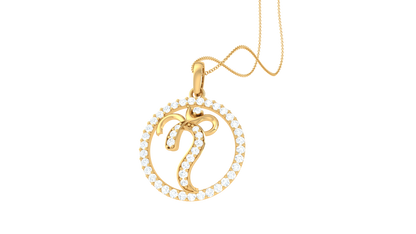 Aries Zodiac Diamond Pendant In Gold – 0.29 Ct Celestial Sparkle
