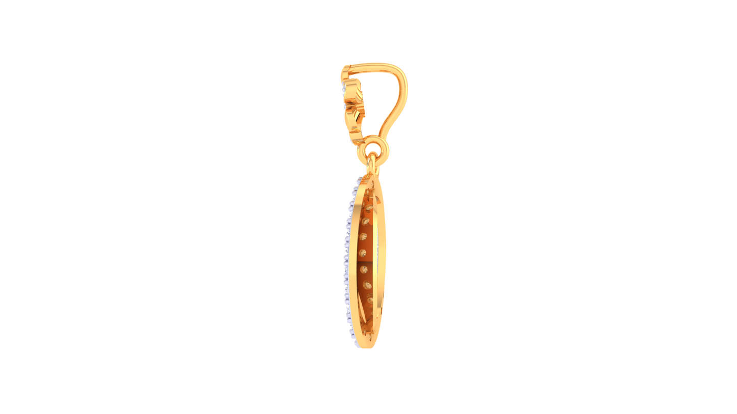 Glammer Glow Diamond Pendent In Gold - 0.26 Ct