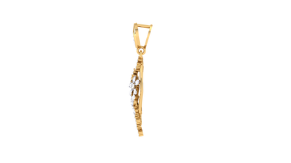 Regal Swirl Pendant In Gold – 0.32 Ct Sparkings Diamonds