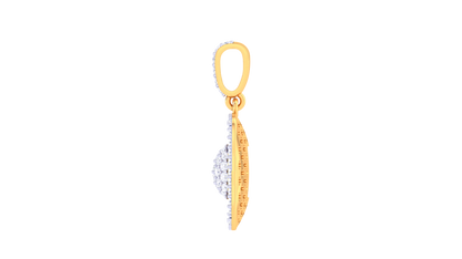 0.71 Ct - Diamond Layered Square Pendant In Gold