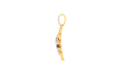 Glammer Spire Diamond Pendant In Gold 0.26 Ct