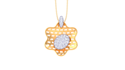 0.26 Ct Starlight Cluster Diamond Pendent