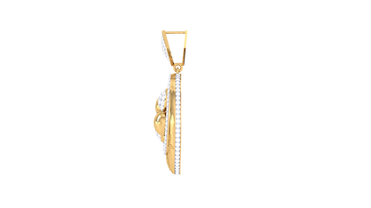 Clover Bloom Pendant In Gold - 1.12 Ct Diamonds