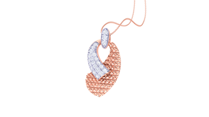 The Golden Knot Diamond Pendent - 0.21 Ct