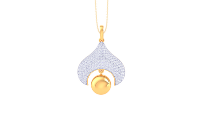 Twilight Bloom Pendant  Diamonds In Gold – 1.37 Ct
