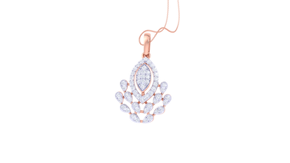 Glamorous Bloom Diamond Pendant – 0.57 Ct