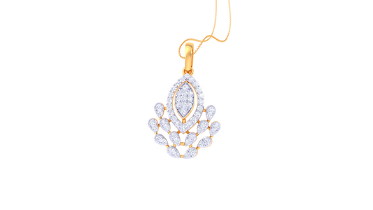 Glamorous Bloom Diamond Pendant – 0.57 Ct