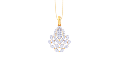 Glamorous Bloom Diamond Pendant – 0.57 Ct