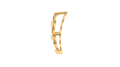 Honeycomb Harmony Pendant In Gold - 0.19 Ct Brilliant Cut Diamonds