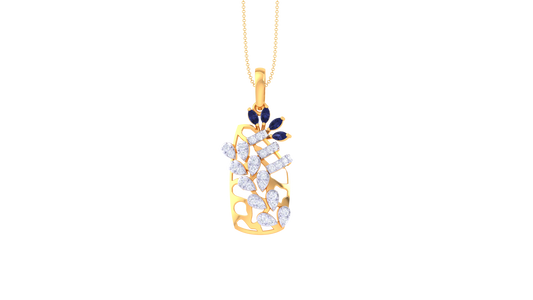 Patel Droplet Charm Diamond Pendent - 0.27 Ct