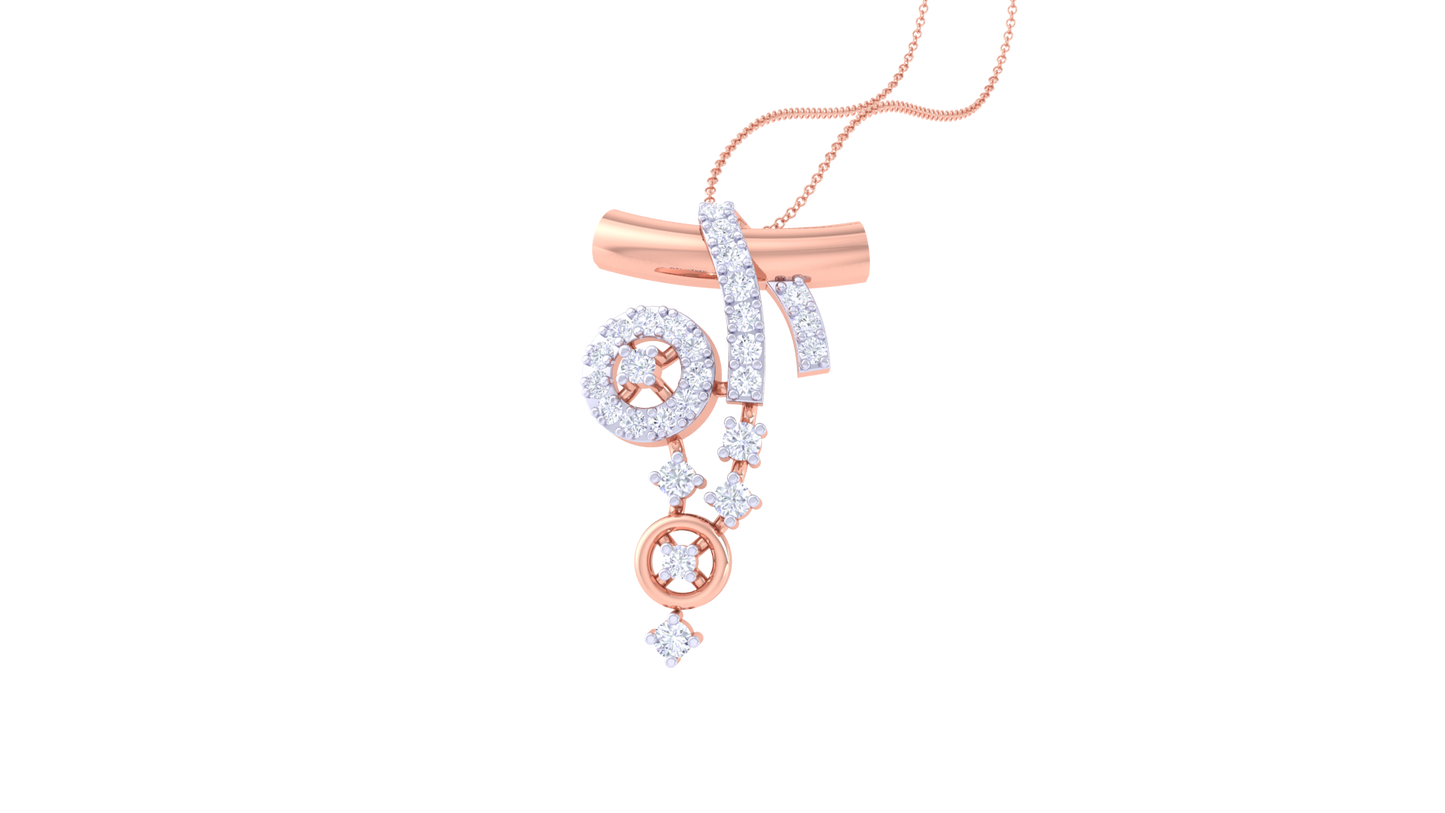 Celeste Cascade Diamond Pendant  – 0.26 Ct